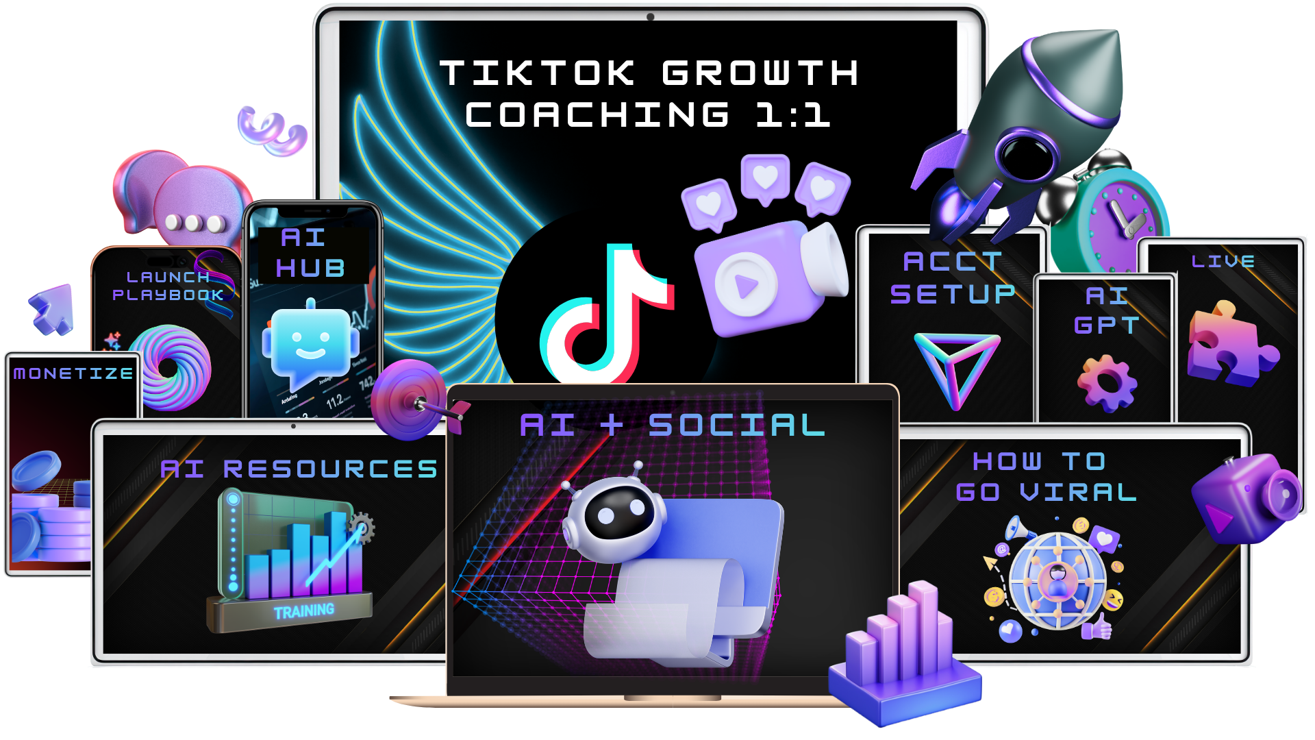 Freedom Creator Academy TikTok growth coaching, AI resources and creator training package